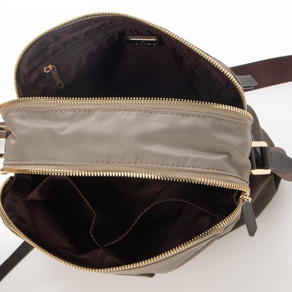 Shoulder Bag Waterproof Nylon Square Shoulder Greige [Rabaga Jerry] Women's (26)