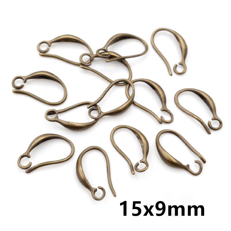20pcs Craft Brass Small Earring Hooks Wire 4 Styles French Lever Earrings Hooks DIY Jewelry Making Accessories Findings