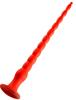 Gode Long Stretch Worm N°4 - 50 X 5.2cm Red - Stretch Worm - Large Dildo - Length + 40cm