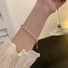 Zircon Ins Bracelets for Women Fashion Sweet Sparkling Hollow Heart Delicate Chain Bracelet Party Jewelry Gifts