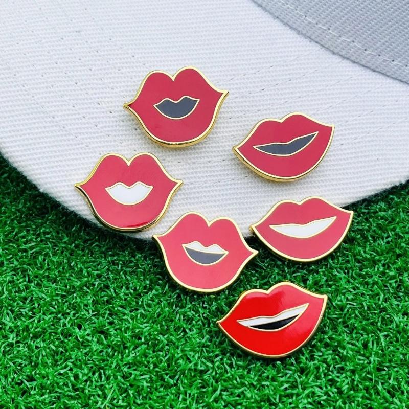 Mouth Shaped Lapel Pin Handmade Jackets Bag Backpack Badge Accessory Clothing Accessories for Elegant Women and Girls