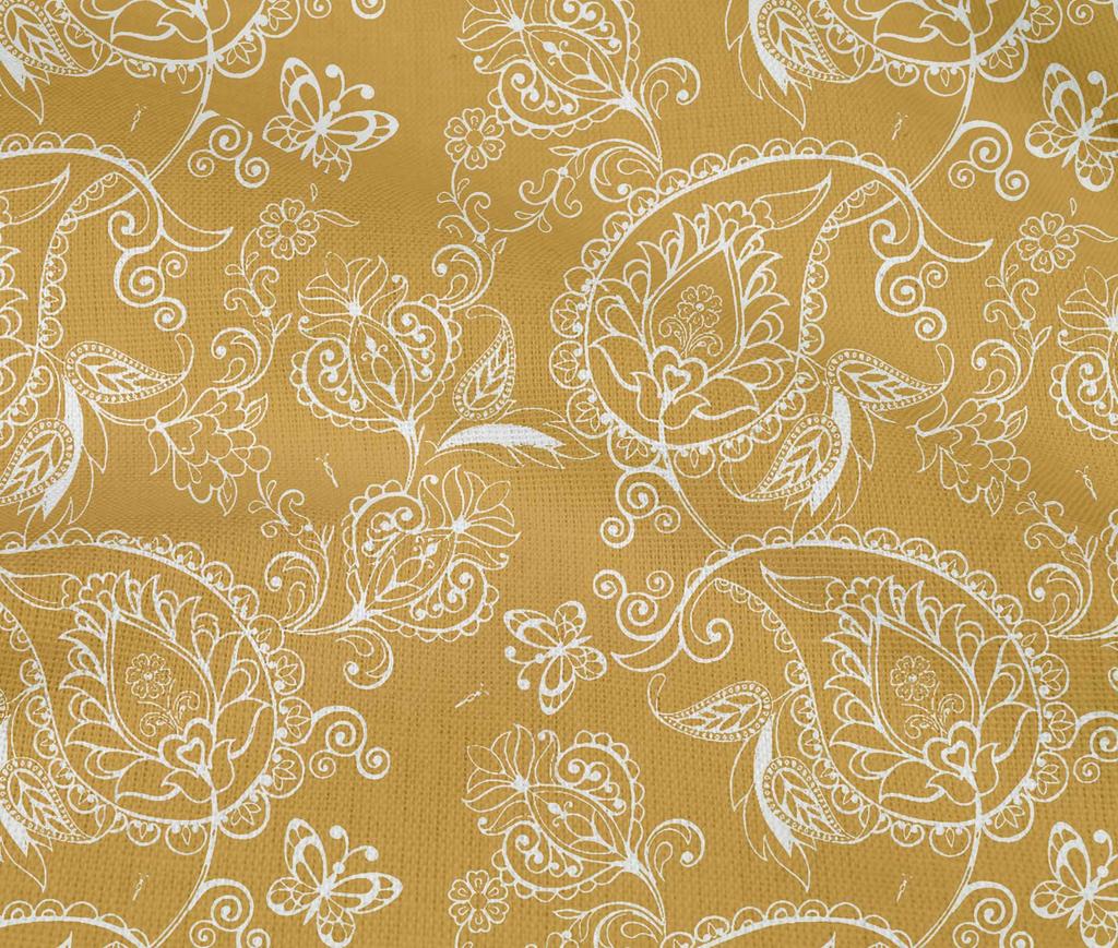 oneOone Cotton Flex Gamboge Yellow Fabric Block Sewing Craft Projects Fabric Prints By Yard 40 Inch