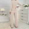 Women's Autumn/Winter Two-Piece Pajama Set - Warm, Stylish, Indoor/Outdoor Loungewear