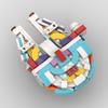 130-Piece Interstellar Spaceship Moc Colored Building Block Model Assembly Toy, Educational Birthday Gift For Children