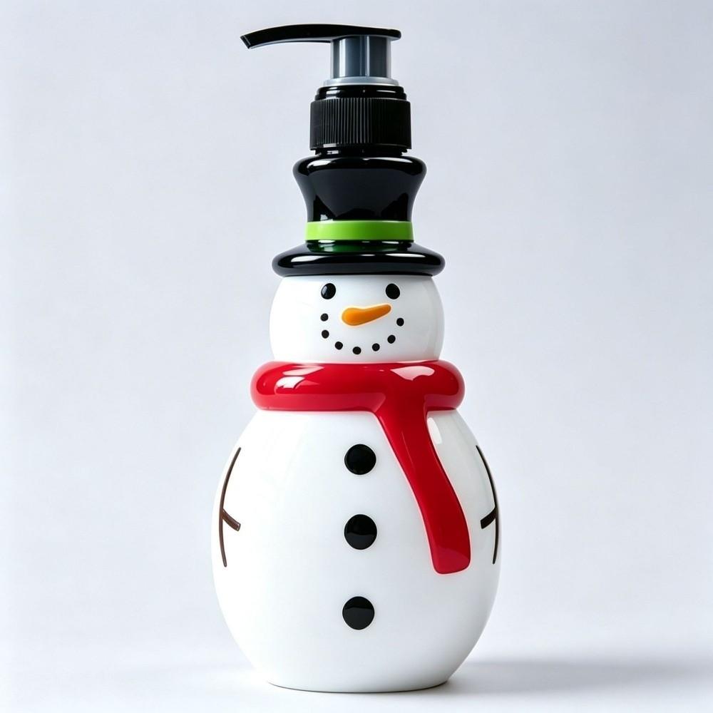 Santa Claus Lotion Dispenser Bottles Snowman Gel Hand Sanitizer Bottle Cosmetic Container Bathroom