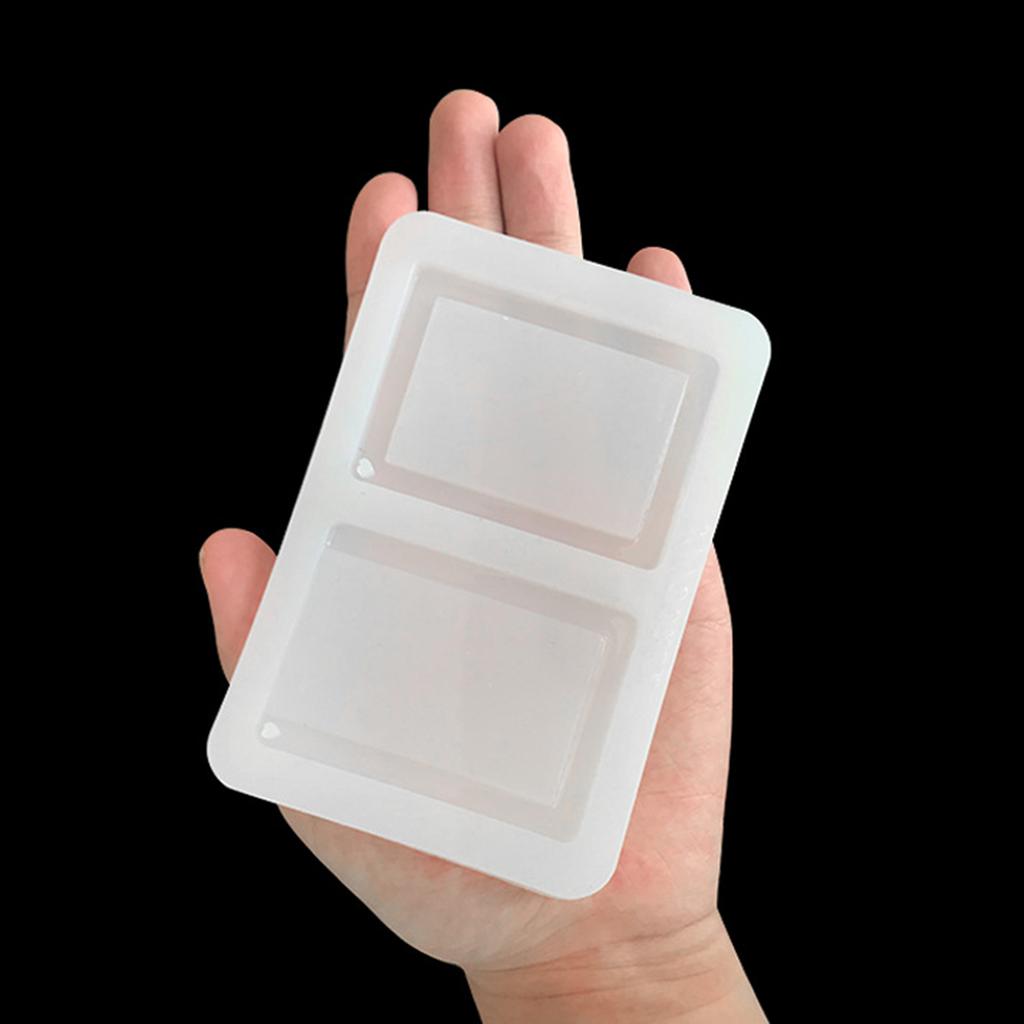 Card Sleeve Quicksand Photo Frame Mold Epoxy Silicone Mold Table Soft Ceramic Plaster Ornament Pendant Home Decoration