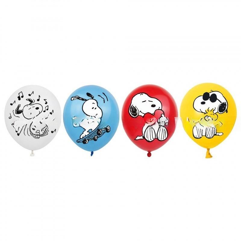 Snoopys Happy Birthday Party Decorations Dog Banner Flag Latex Balloons Animty Supplies Cute Toy Gifts