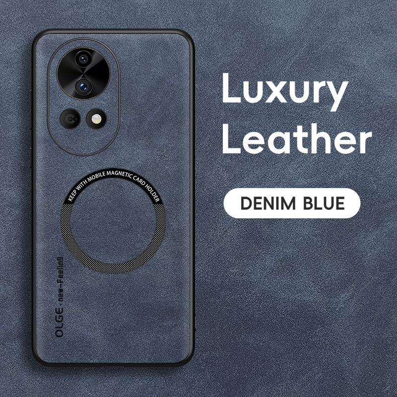 For Huawei Nova 13 13 Pro Fine Hole Sheepskin Magnetic TPU Soft Edge Anti-Drop Anti Fingerprint Phone Case