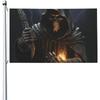 91.44X152.4cm Heavy Duty Outdoor Banner, Vertical Outdoor Flag, Grim Reaper Flag, Funny Holiday Banner, Garden Flag, Large Courtyard Flag, Suitable Fo