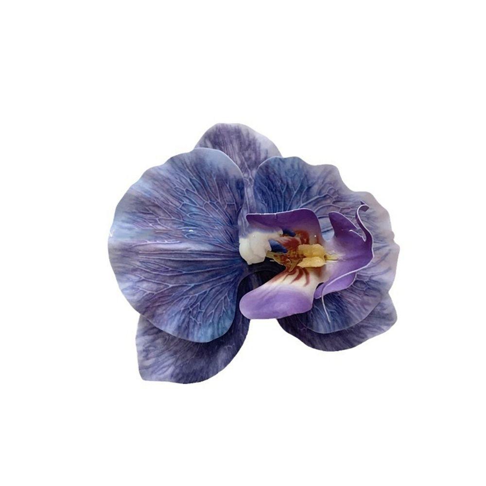 Pferdeschwanz-Clip Orchideen-Haarclip Schmetterlingsorchidee Großer Haarklammer-Hai Blume Haar-Kralle Strand