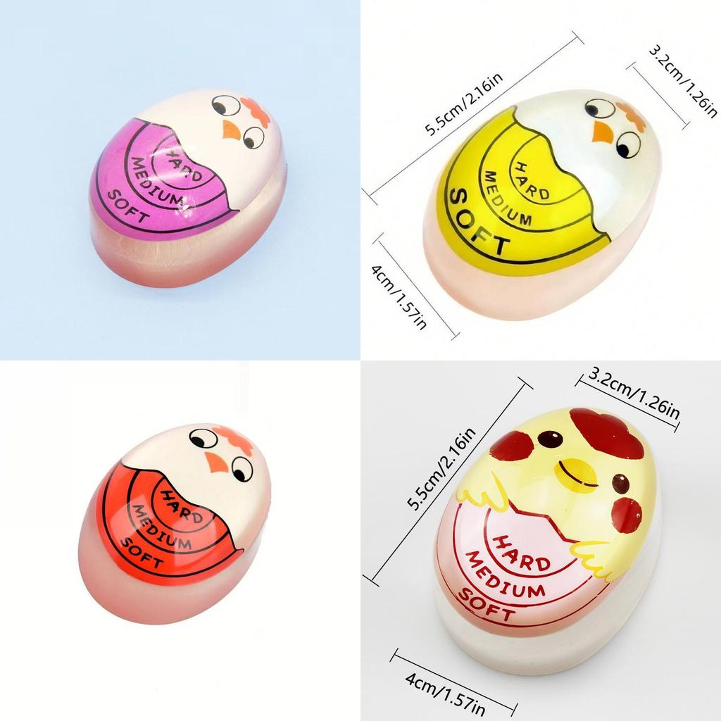 Creative Egg Timer With Color Changing Indicator For Soft Boiled Eggs In Kitchen Cooking