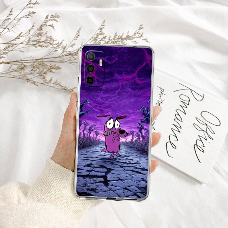 C-Courage C-Cowardly D-Dog Transparent Phone Case for Motorola Moto Edge 20 30 40 50 S30 Fusion Ultra Pro Neo Lite + G200 G23