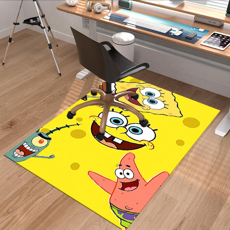 Spongebob Squarepants Adventure Carpet For Playroom Bedroom Living Room Sofa Home Decorkids Game Area Rug Nonslip Floor Mat