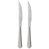 Messer für Steaks Burger Pizza Fleisch Besteck Stahl 2 Stück Messer ORION 831172