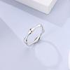 Copper Plated Mystic Star Shape Ring Infinite Love Authentic Design Zircon CZ Wedding Rings Jewellery Women Gift