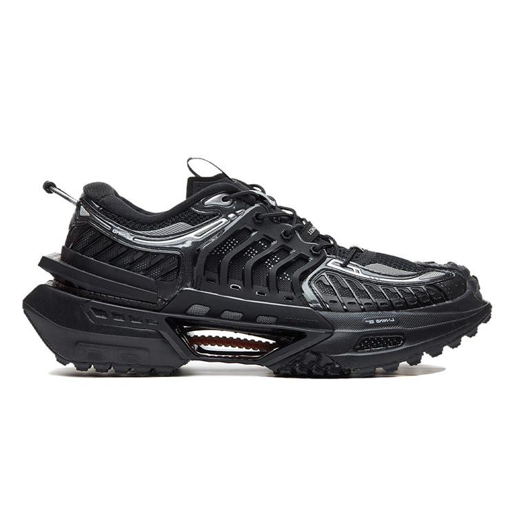 New LiNing Xuankong Cushioning Anti Slip And Wear Resistant Coverage Support Low Top Sports Casual Shoes Women's Black AGLR052-3