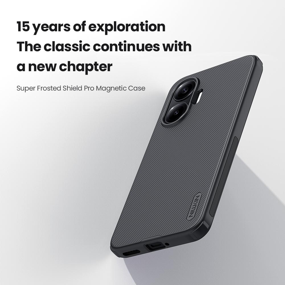 For Xiaomi Poco F7 Phone Case Nillkin Super Frosted Shield Pro Magnetic Hard PC+TPU Shell Shockproof Back Cover