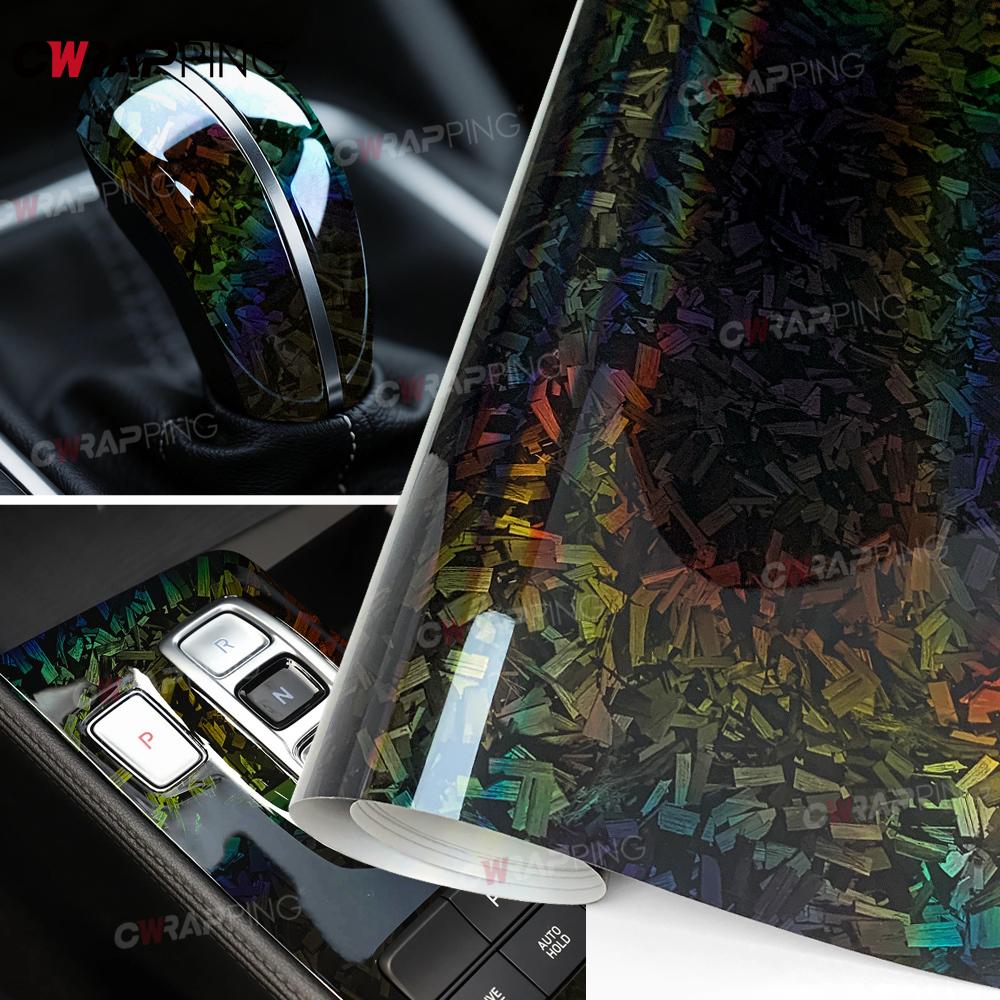Car Forging Carbon Films Auto Decals Vinyl Forging Carbon Fiber Film No Bubble Stickers Waterproof Film Car Exterior Stickers