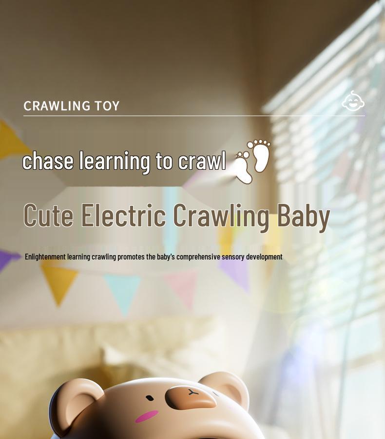 Electric Educational Baby Toys for Crawling & Head Lifting Practice - Ages 0-1