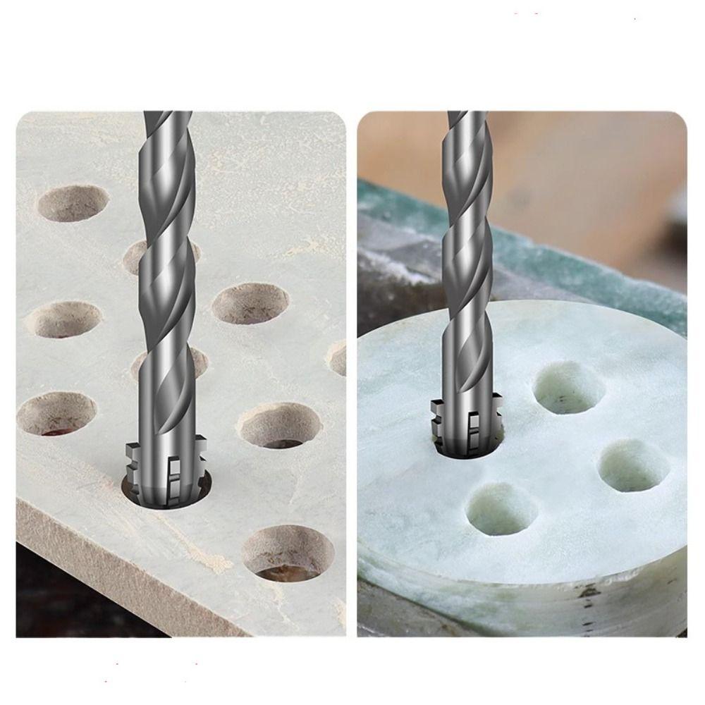 7pcs/set U-shaped Tile Drill Bit Set Precision Four-Flute Sawtooth Drill Bit  Building Site