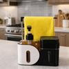 with Sponge Holder 4-in-1 Soap Dispenser Refillable Dual Soap Dispenser  Kitchen