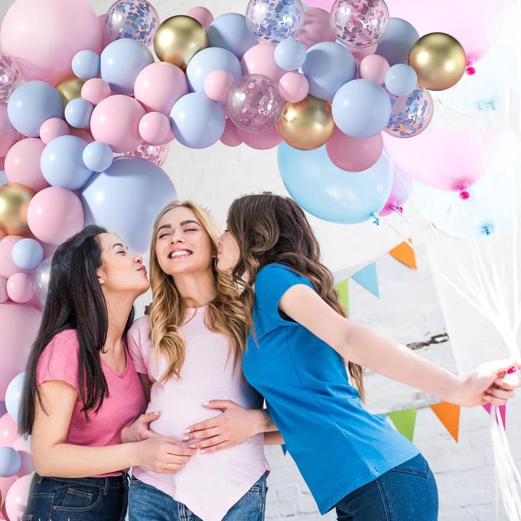 Gender Reveal Blue Pink Balloon Garland Arch Birthday Party Decor Kids Birthday Ballon Wedding Supplies Latex Ballon Baby Shower