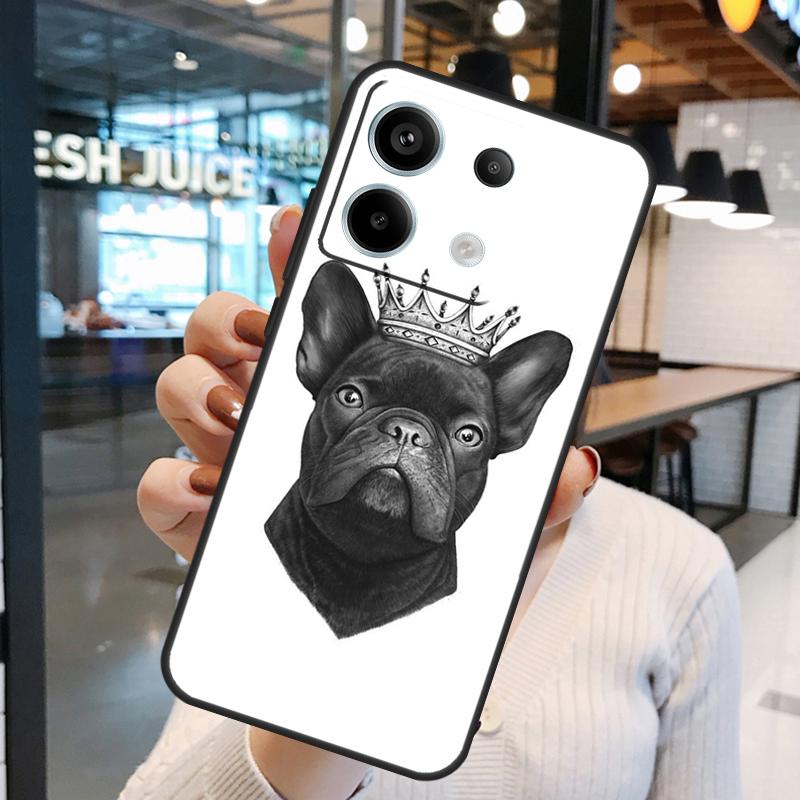 French Bulldog Case For Xiaomi Redmi Note 14 Pro 10 11 12 13 15 Pro Plus Redmi 15C 14C 10C 12C 13C 15 Cover