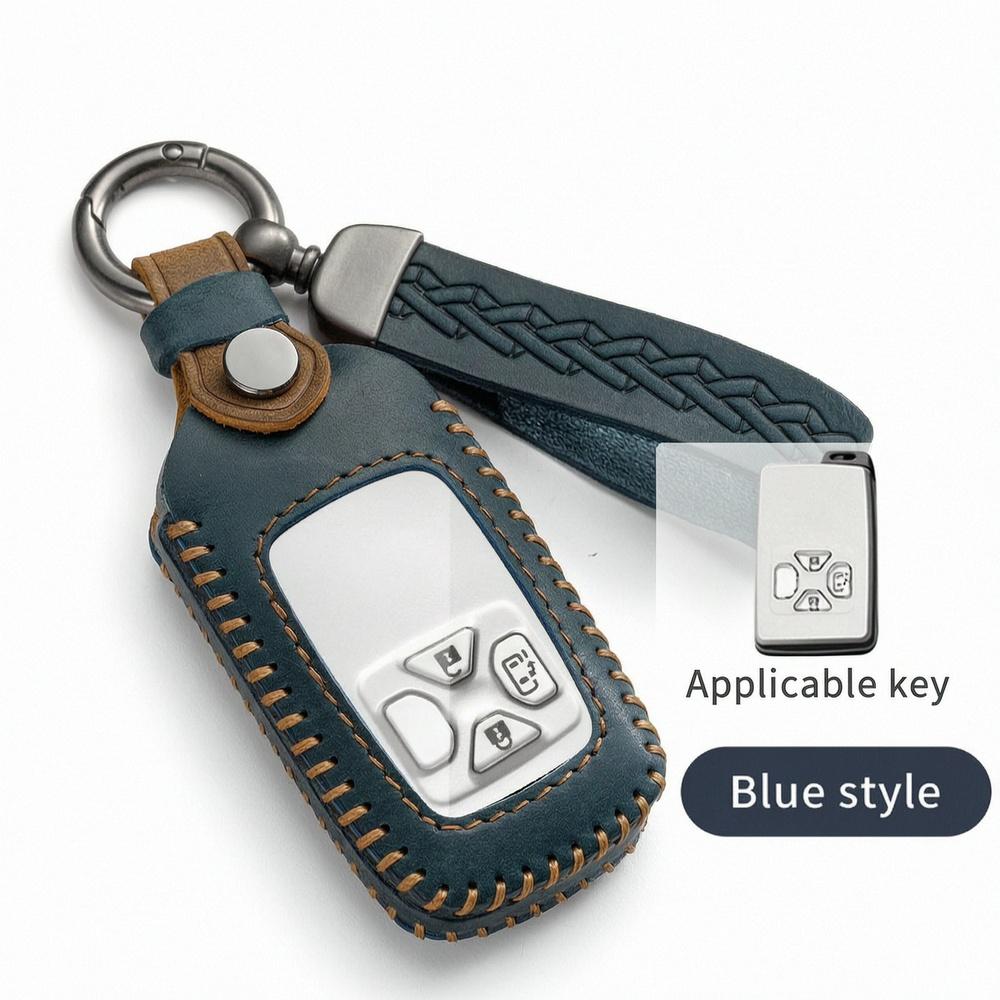Leather Smart Key Cover For Toyota Crown S200 Camry Xv40 Alphard H20 Highlander Xu40 Prado J150 Land Cruiser J200 Rav4 Xa30