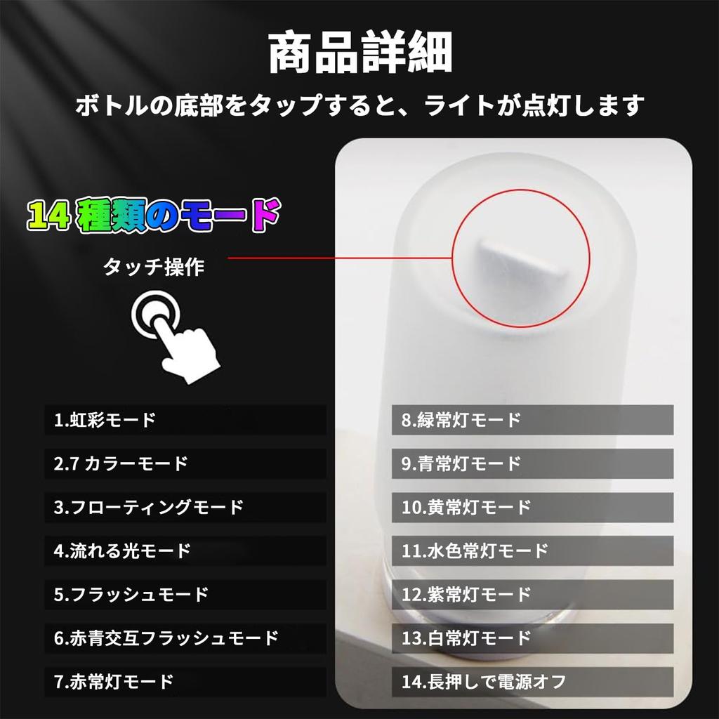 USB Light, Mini Atmosphere Light, 13 Modes & 7 Colors,