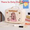 Cute Cartoon Makeup Bag With Large Capacity And Mirror For Daily Travel And Gift