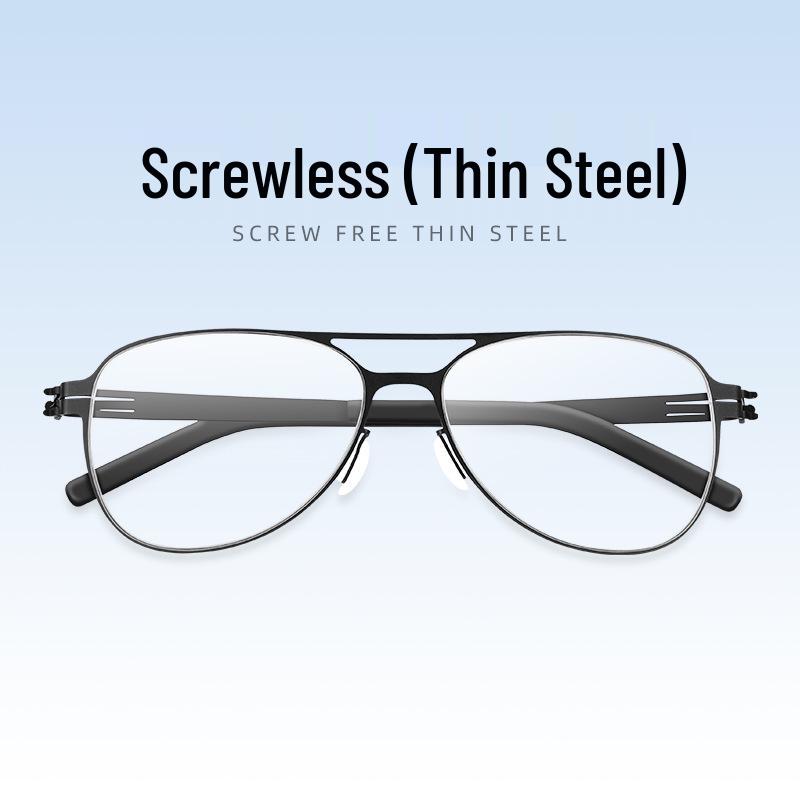 Ultra-Light Men s Full-Rim Metal Eyeglass Frames for Myopia