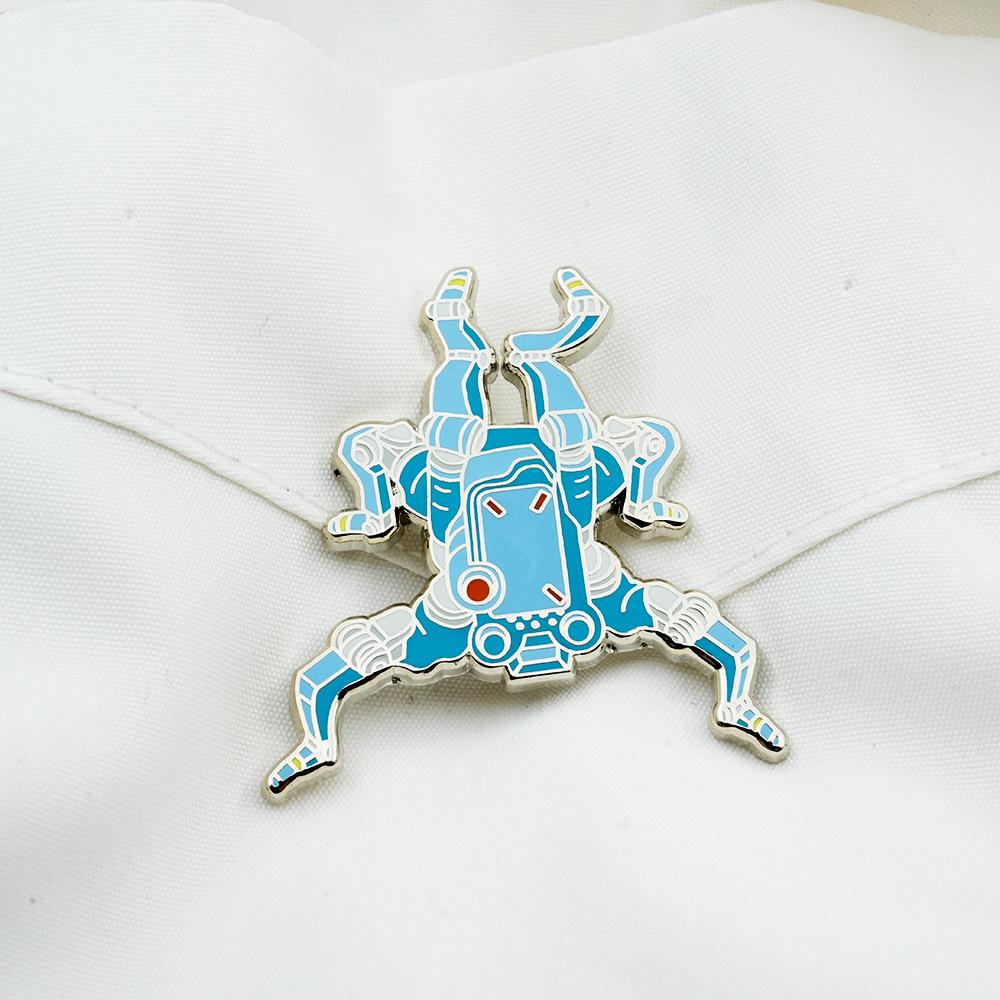 Punk 2077 Spider Robot Enamel Brooch: Cyberpunk Tech Pin Gift