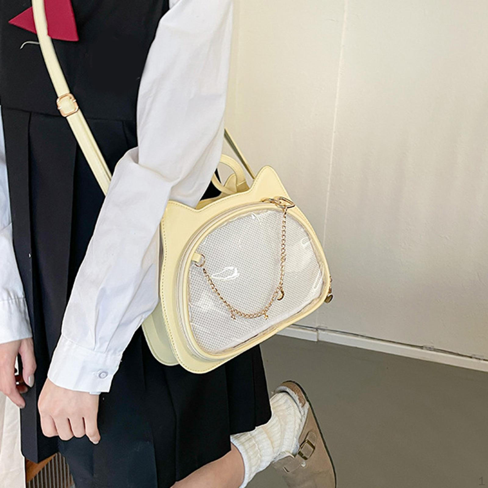 Сумка через плечо в форме кошки с регулируемым ремнем Ita для женщин серебряный — фото 12