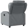 Electric Massage Chair Grey Artificial Leather