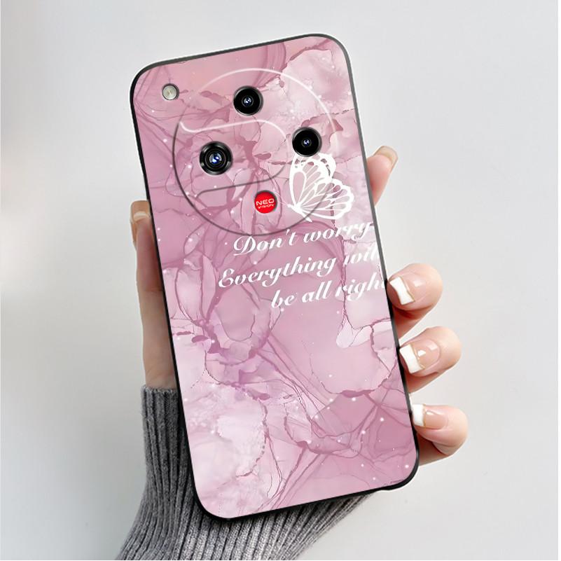 For Nubia Focus 2 5G Z2462N Case Luxury Fashion Butterfly Flowers Soft TPU Silicone Black Cover for ZTE Nubia Focus2 Phone Case