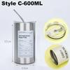 304 Stainless Coffee Cup Steel Double -layer Thermos Cooler Straw Cup Portable Reusable Ins Ice American Coffee Mug Water Bottle