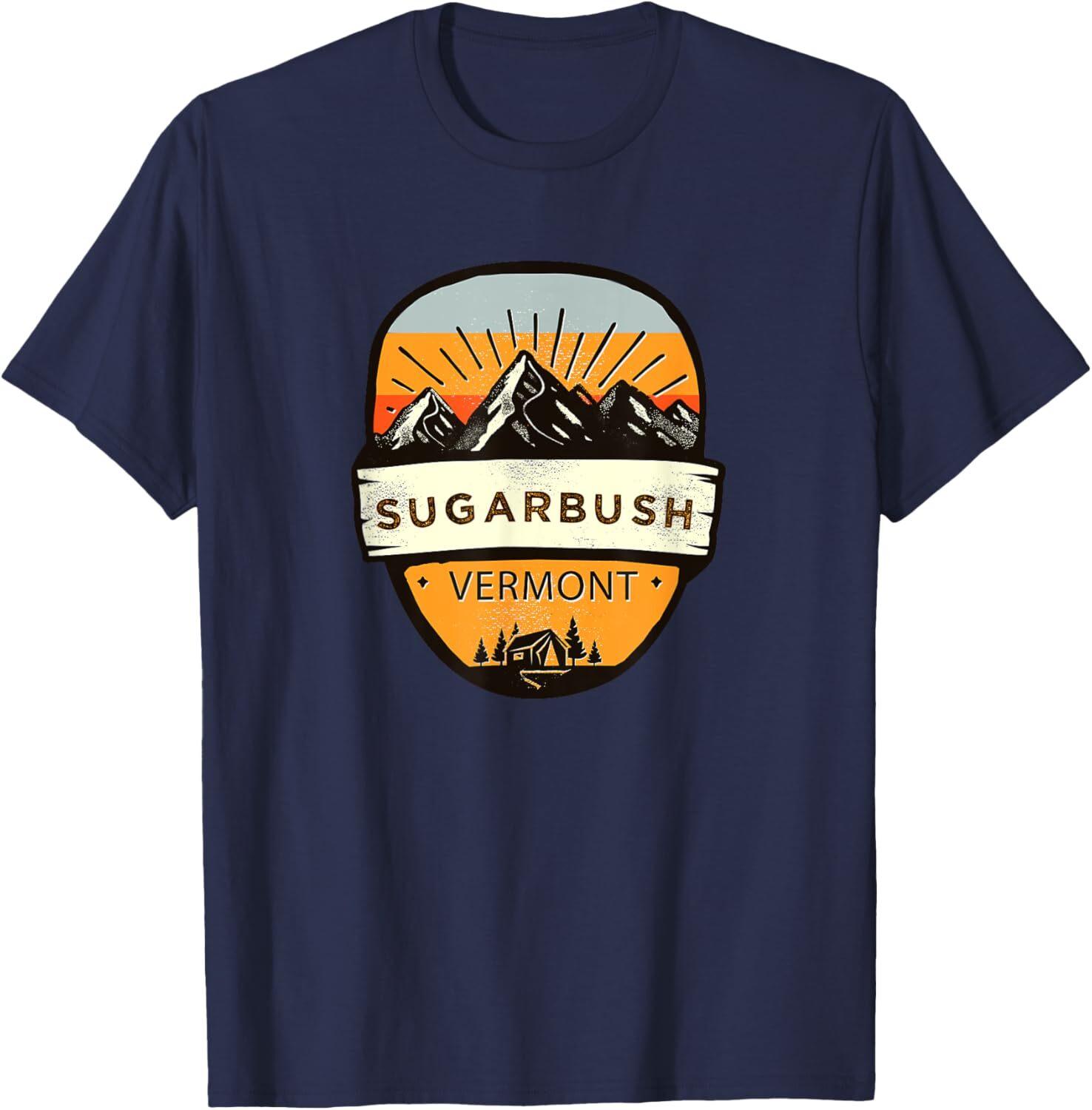 Retro Vintage Sugarbush, Vermont Souvenir T-Shirt XXXXL