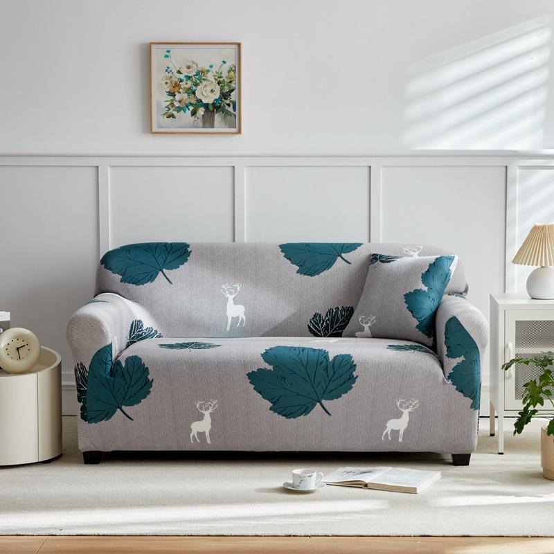 Anti Slip and Dust Proof Fabric Sofa Cover Cloth Ins Wind Elastic Sofa Cover Sofa Towel All Inclusive for All Seasons