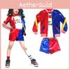 Vibrant And Fun Kids Cosplay Costume Inspired By Suicide Squad's Harley Quinn Character