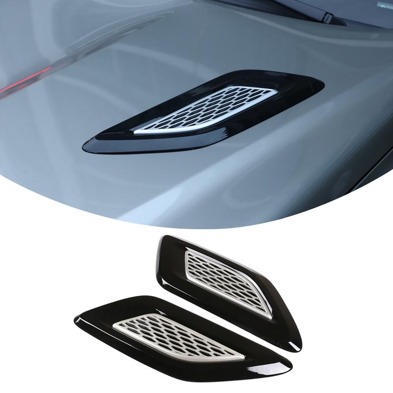 Car Hood Air Vent Cover Trim For Lexus LX600 ABS Silver Exterior Car Accessories