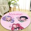 Personalized K-KPop Demon Hunters Round Chair Office Rug - Perfect for Mat, Office Chair & More - Ideal Gift for Birthdays and Holidays