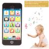 Simulation Toy Phone Children Cartoon Educational Toys with Music Light Kid Birthday GiftBlack