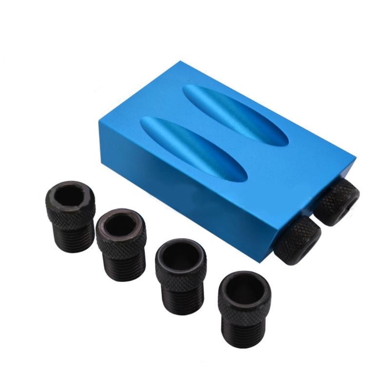 

Complete 14Piece Woodworking Slant Hole Locator Jig Kit for Precise Drilling and Joint Making