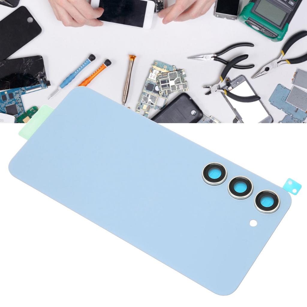 Replacement Back Glass Phone Rear Glass Housing with Pre Installed Camera Lens Tape for 3