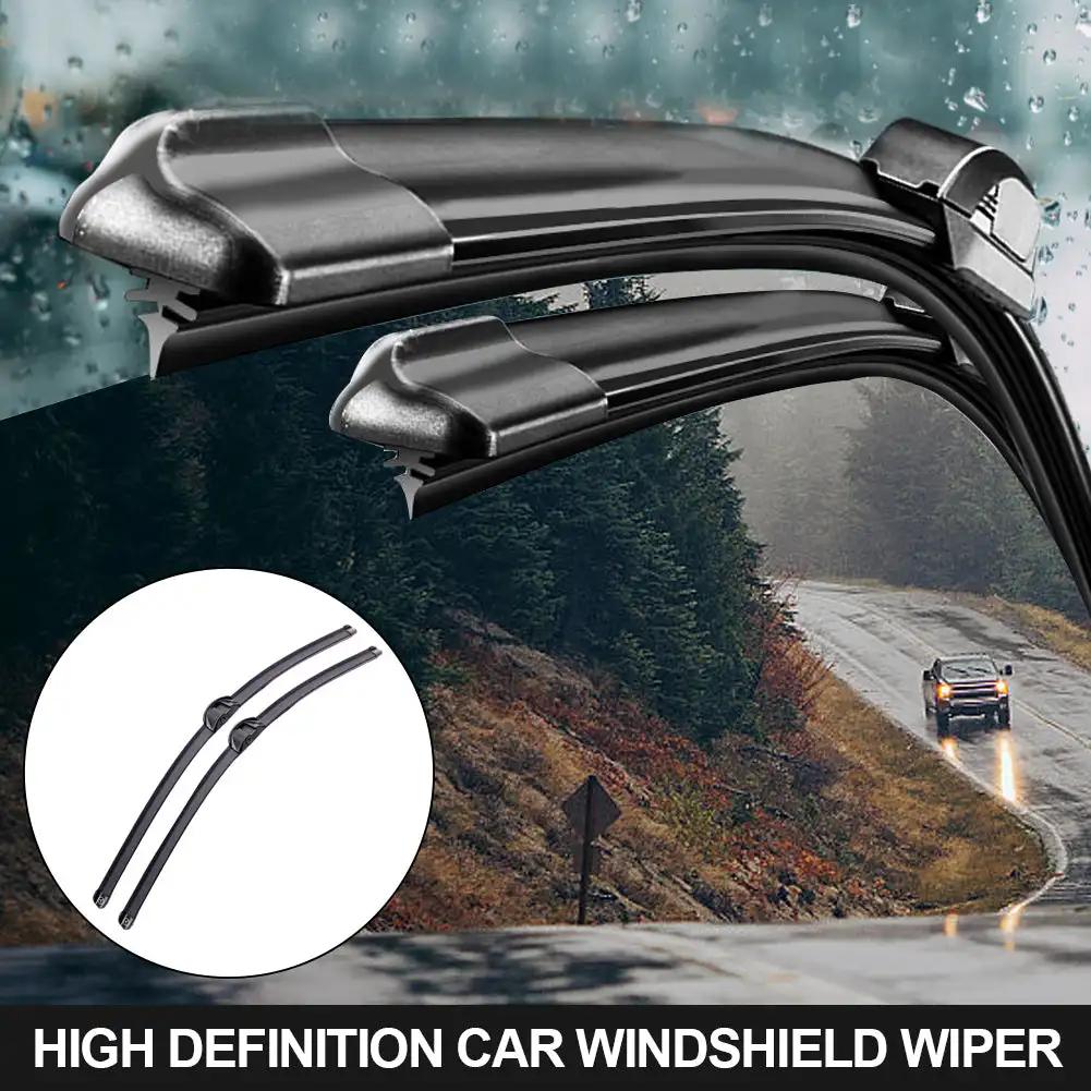 1Pc Automotive Universal U-type Soft Rubber Boneless Wiper HD Quiet Durable Automotive Wiper 16" 18" 19" 21" 22" 24"