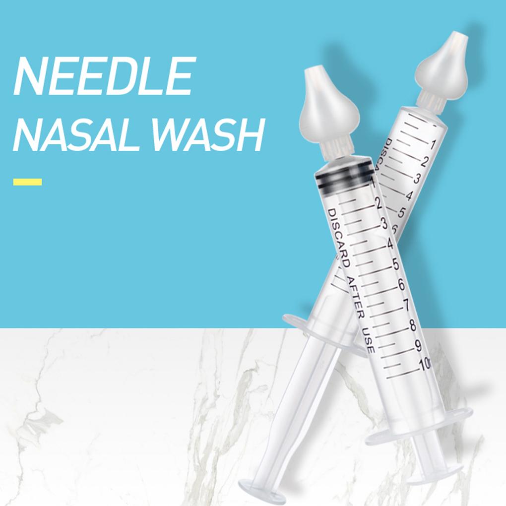 2 Pezzi Lavaggi Nasali per Neonati Tubo Siringa Pulizia Naso Bambino Cura del Neonato Aspiratore Nasale Pulitore 10ML Lavaggio Nasale per Rinite del Bambino
