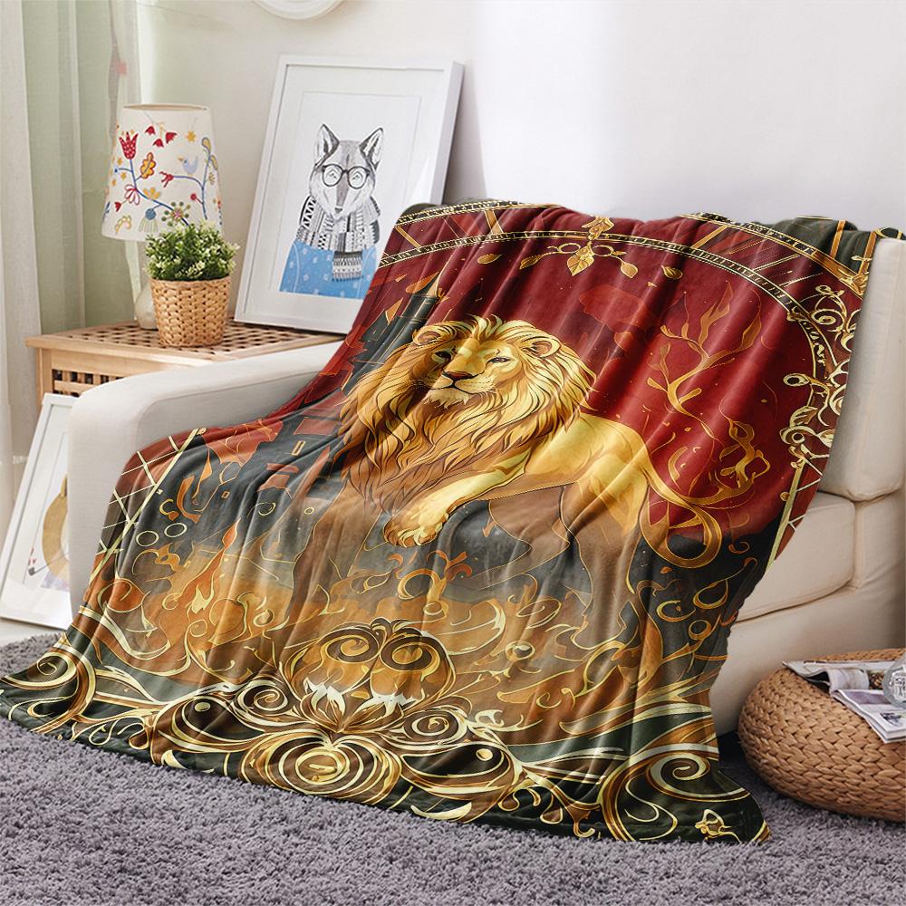 1PC Magic Academy Print FlAannel Blanket, High Quality Comfortable for All Seasons, Home Decor, Warmth and Comfort