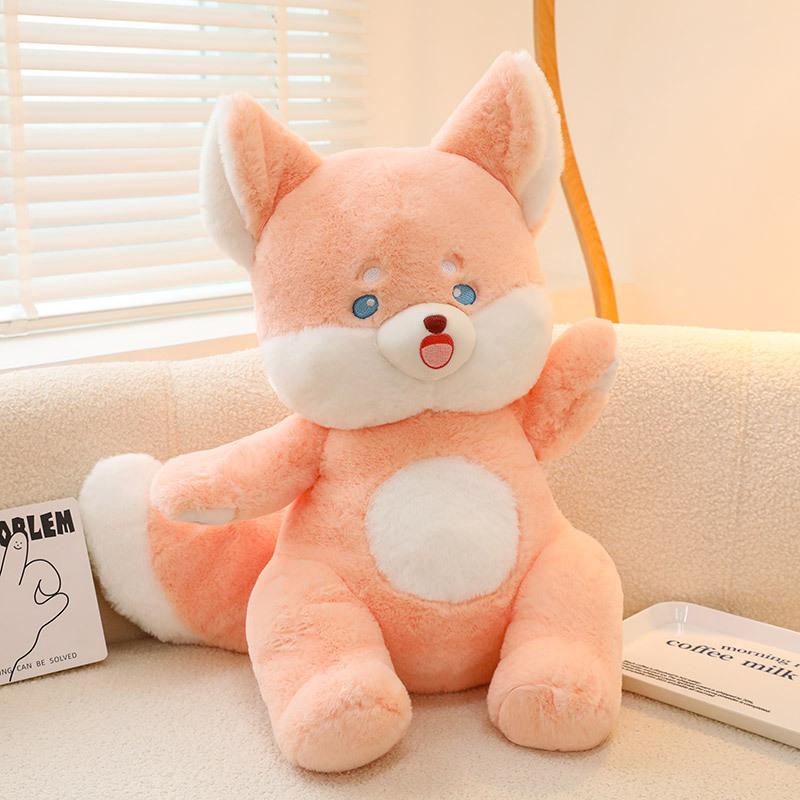 

Новая милая серия манящих плюшевых игрушек кролик кошка подушка для объятий детская успокаивающая лиса подушка когтеточка кукла подарок 25cm/0.15kg