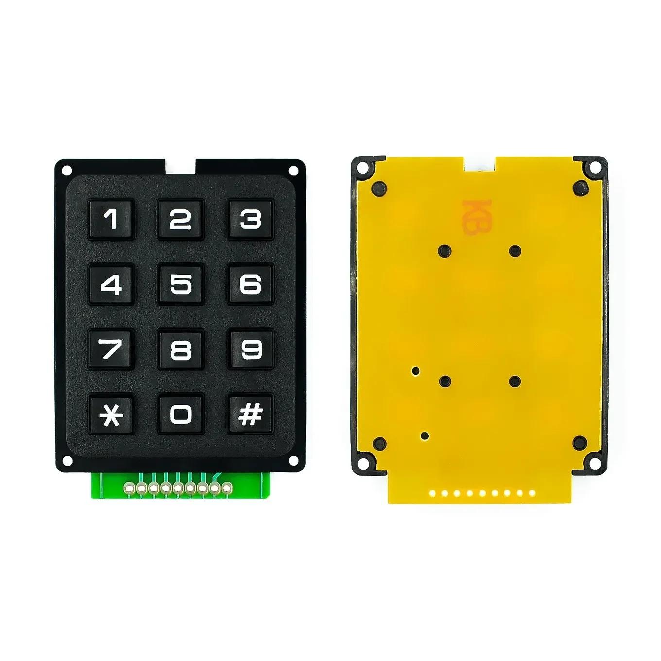 

1pcs 3*4 4*4 Matrix Switch Keyboard Keypad Array Module ABS Plastic Keys 4x4 3x4 12 16 Button Membrane DIY Kit for Arduino чорний