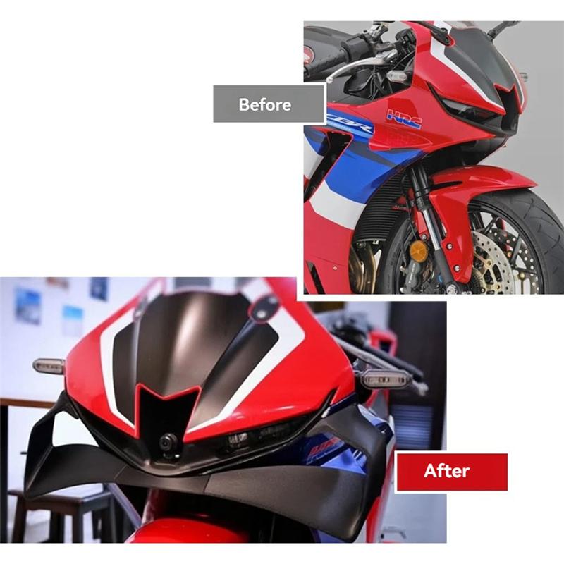 A58X-Motorcycle Air Deflector Front Spoiler Side Wing For Honda CBR600RR CBR 600 RR -2025 Decorative Fairing Winglet